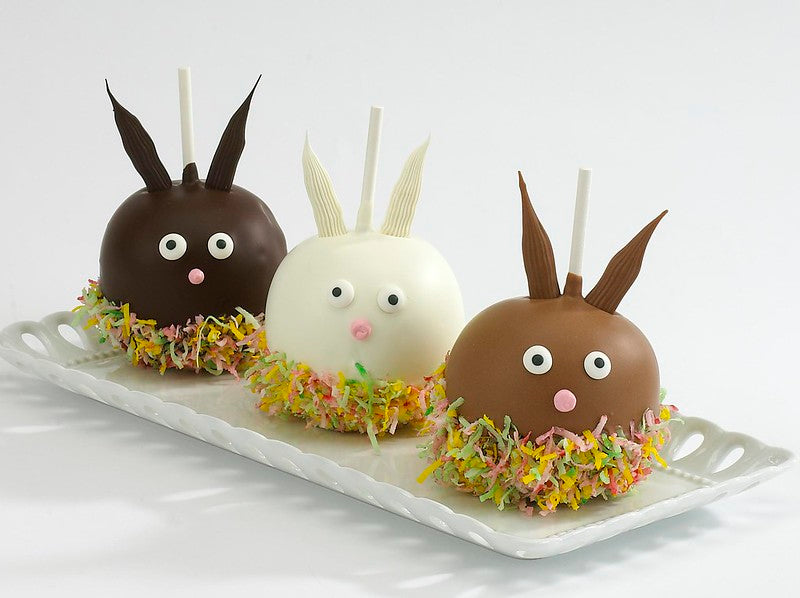 Caramel apples with Bunny Ears