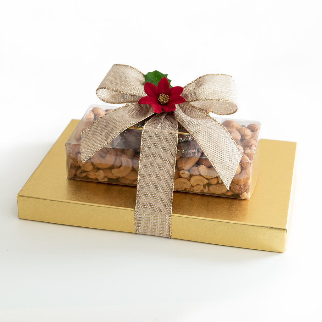 Festive and Fun Gift Tower with Holiday decoration