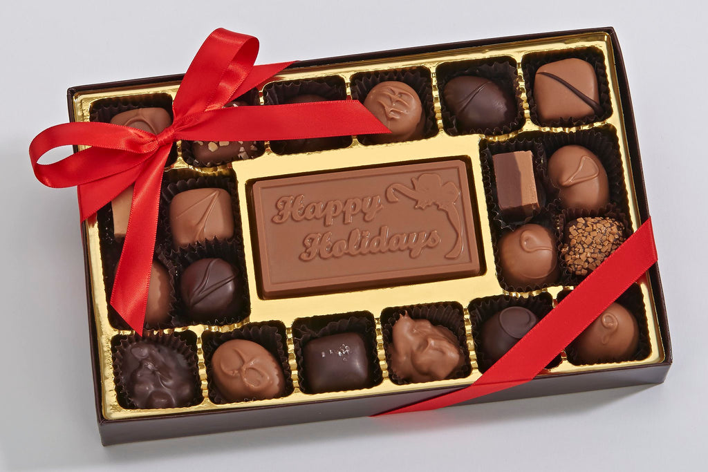 Large Happy Holidays Business Card Box