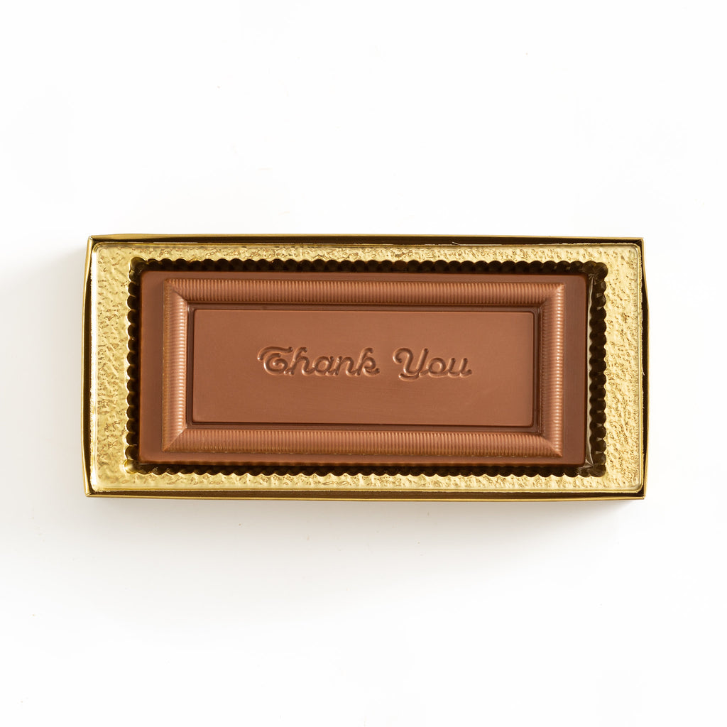 Thank You chocolate in gold box