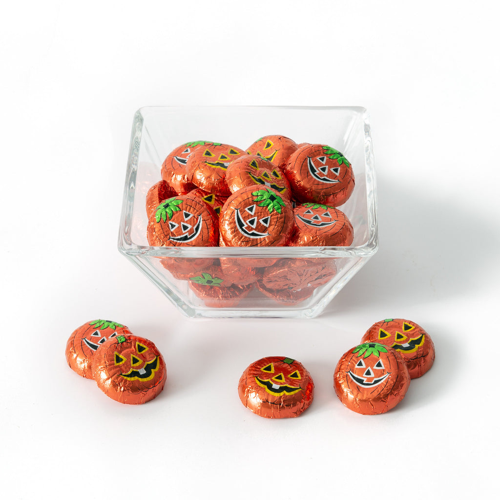 Foiled milk chocolate pumpkins