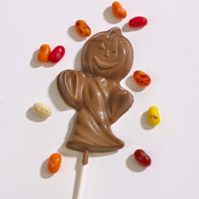 Pumpkin Ghost Chocolate Candy Mold For Halloween - #939 Clear Plastic Mold