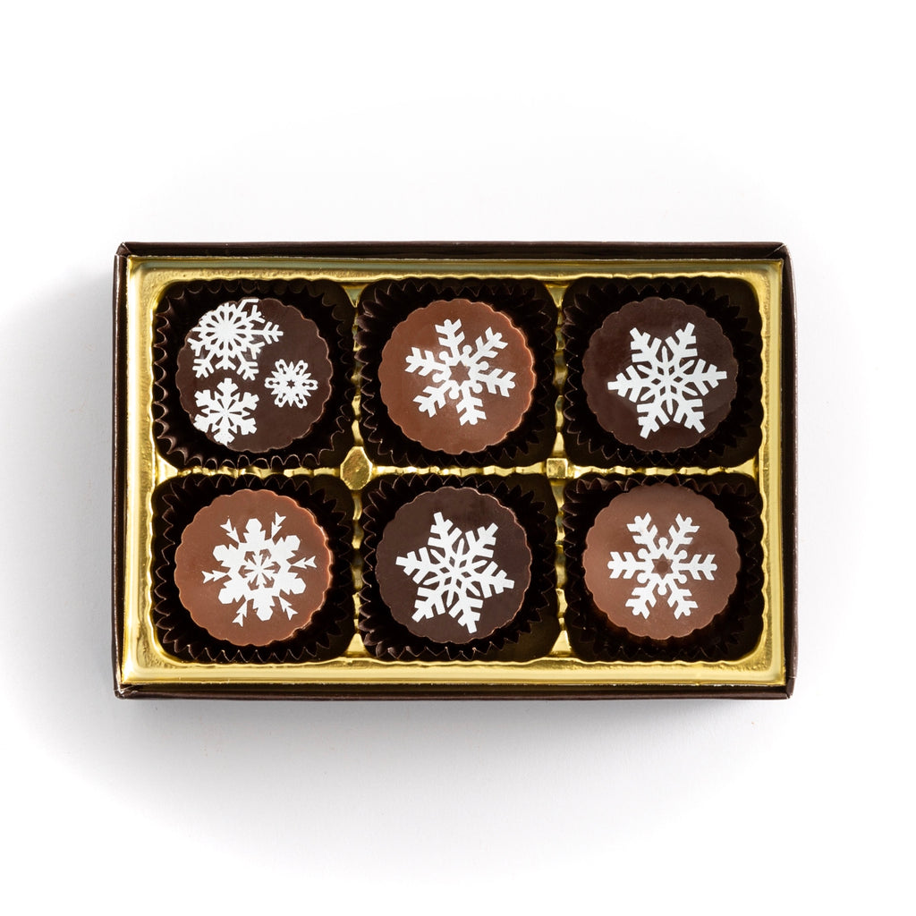 6 piece Snowflake Truffles